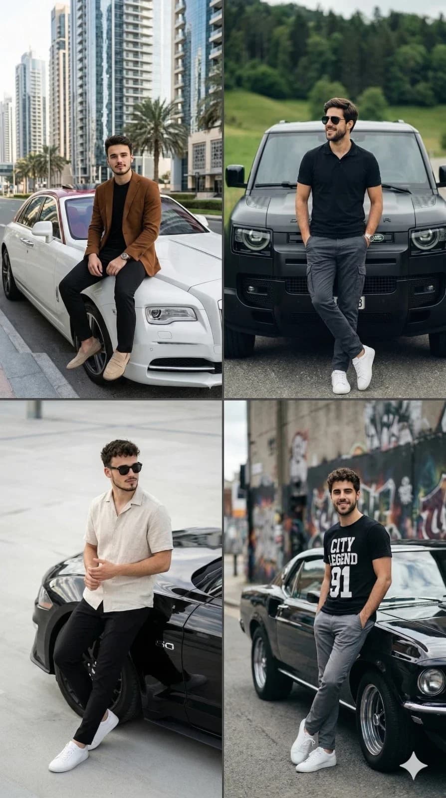 Gemini AI Prompt for Man with Luxury Car